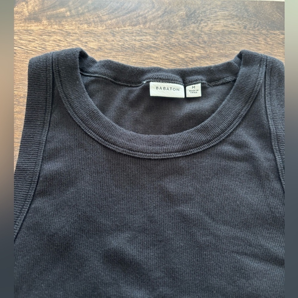 NWT Aritzia Babaton Ribbed cotton crewneck tank - Picture 9 of 9